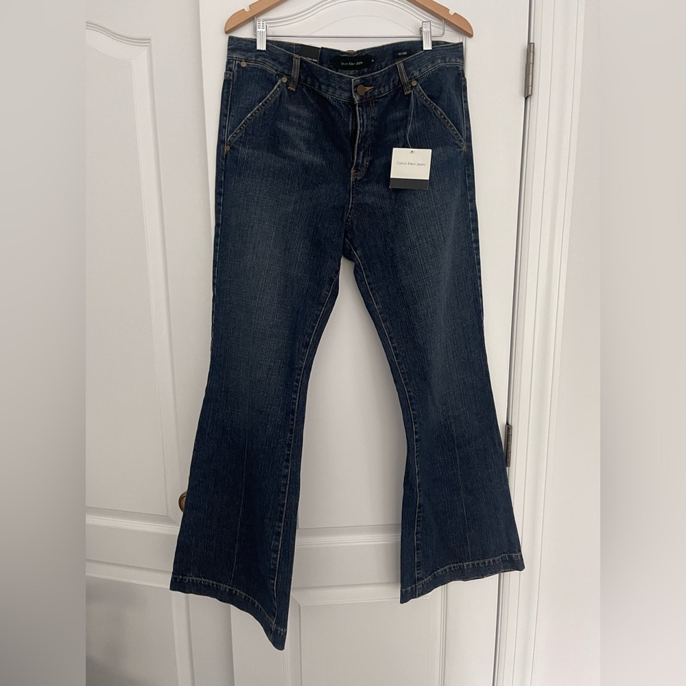 Calvin Klein Jeans - Dark Blue Women's Trouser Jeans Size 14 NWT